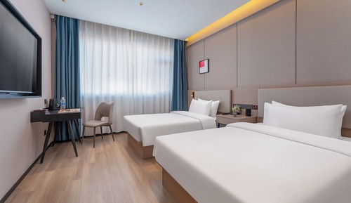Habitación clásica con 2 camas individuales, vistas a la ciudad