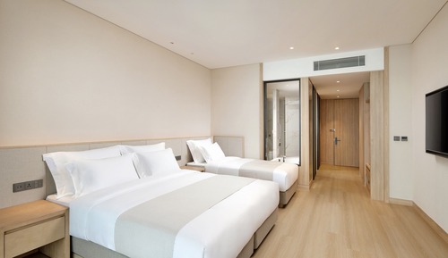 Habitación familiar con 2 camas individuales ([2 Nights Stay] Deluxe Garden)