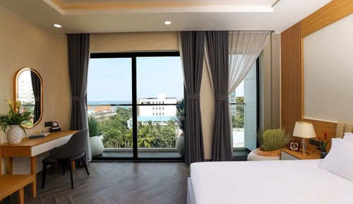 Habitación Deluxe, balcón, vistas a la playa