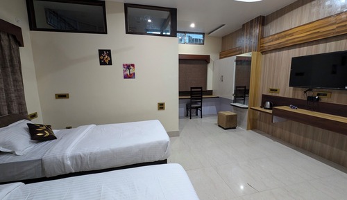 Habitación ejecutiva con 2 camas individuales, vistas a la ciudad