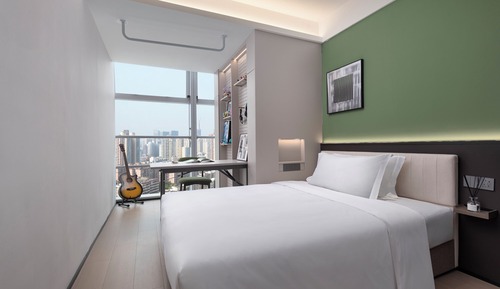 Habitación doble, 1 cama de matrimonio, no fumadores, vistas a la ciudad