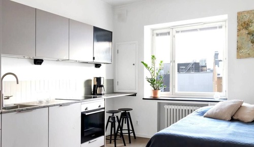 Apartamento básico, vistas a la ciudad