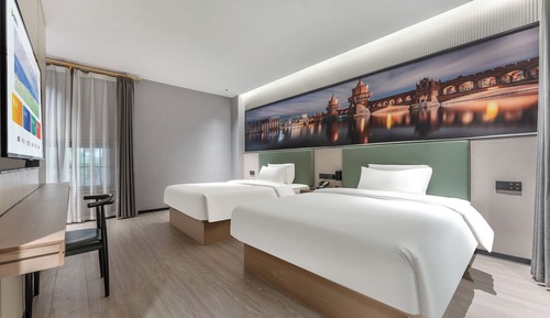 Suite estudio Premium, 2 camas dobles, baño privado