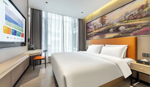 Habitación Deluxe, 1 cama de matrimonio, baño privado, vistas a la ciudad