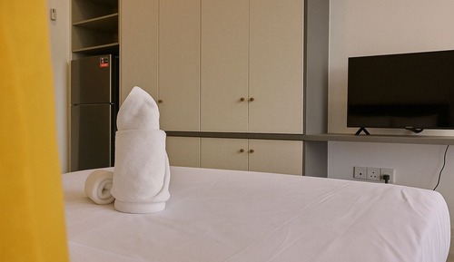 Estudio Deluxe, 1 cama de matrimonio, vistas a la ciudad