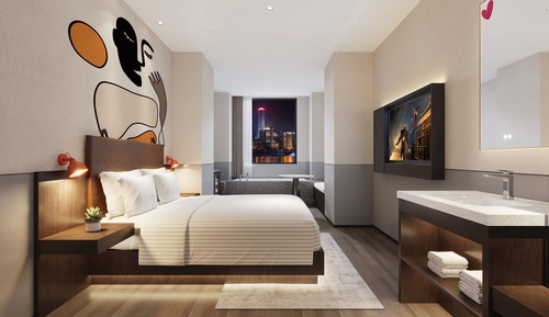 Habitación clásica doble, vistas a la ciudad