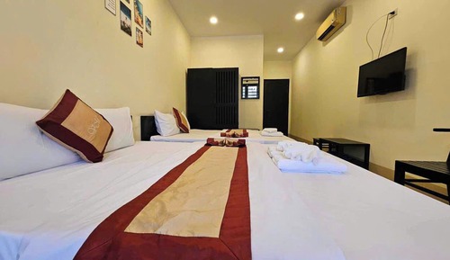 Habitación estándar con 2 camas individuales, vistas al jardín