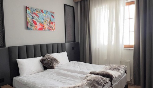 Habitación estándar con 1 cama doble o 2 individuales, vistas a la montaña