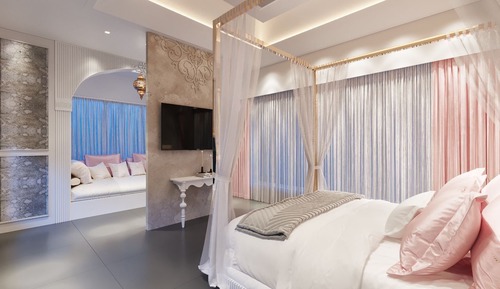 Suite estudio Premium, vistas al jardín