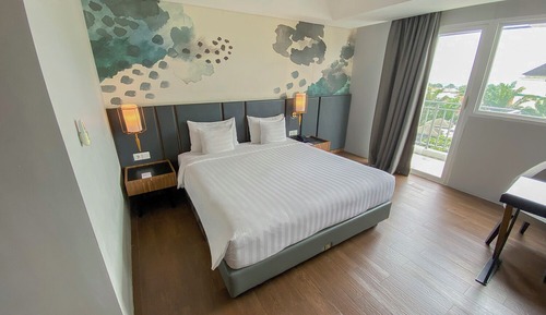 Habitación Deluxe doble, no fumadores, balcón