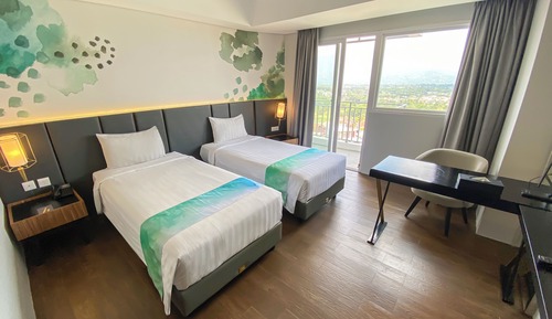 Habitación Deluxe con 2 camas individuales, no fumadores, balcón