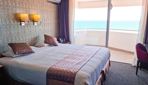 Habitación estándar doble, balcón, vistas al mar