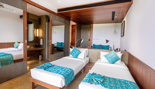 Habitación Deluxe doble, balcón, vistas al jardín