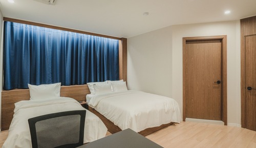 Habitación Deluxe con 2 camas individuales, baño privado