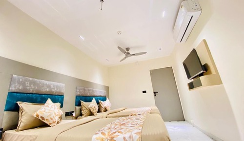 Habitación familiar con 1 cama doble o 2 individuales, 1 habitación, vistas a la ciudad