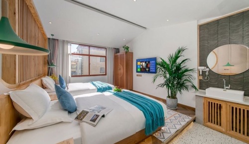 Habitación de lujo con 2 camas individuales, vistas a la ciudad