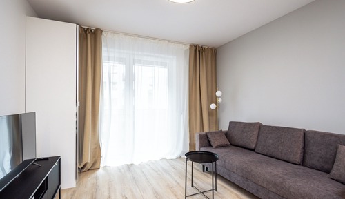 Suite estudio, balcón