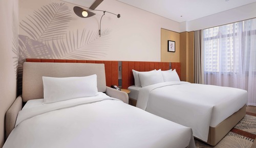 Habitación, 1 cama de matrimonio grande con sofá cama