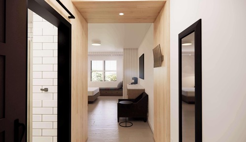 Habitación, 2 camas de matrimonio (Mobility & Hearing, Roll-in Shower)