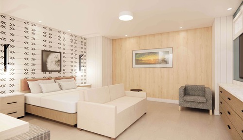 Habitación familiar, varias camas
