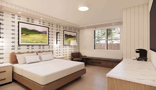 Habitación, 1 cama de matrimonio grande (Mobility & Hearing, Roll-in Shower)