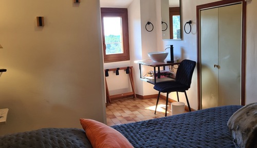 Habitación estándar doble de uso individual, vistas a la colina