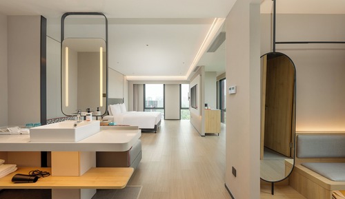 Habitación estándar, 1 cama de matrimonio grande con sofá cama