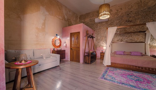 Habitación doble, 1 cama de matrimonio grande con sofá cama, baño privado