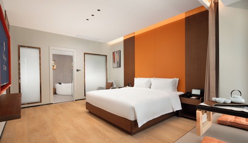 Suite Grand, 1 cama de matrimonio grande con sofá cama, vistas a la ciudad