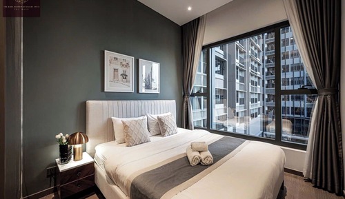 Apartamento de diseño, 1 habitación, balcón, vistas a la ciudad