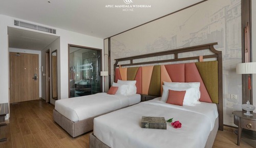 Habitación Deluxe con 2 camas individuales, 1 habitación, vistas al mar, mirando al mar