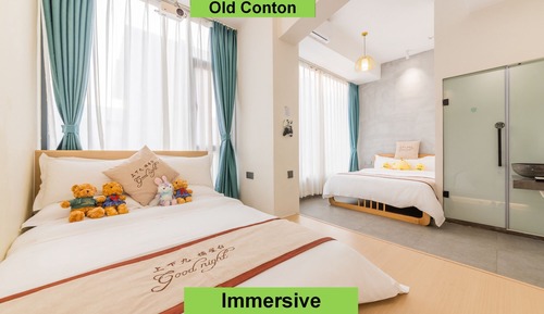 Habitación familiar con 2 camas individuales