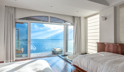 Habitación clásica con 2 camas individuales, vistas al mar