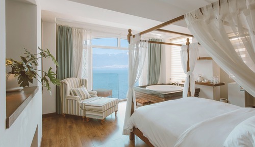 Habitación básica doble, vistas al mar