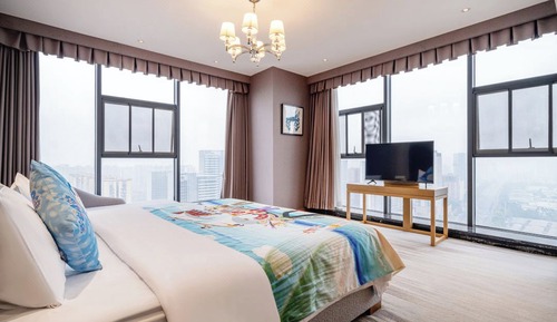 Suite familiar, vistas a la ciudad