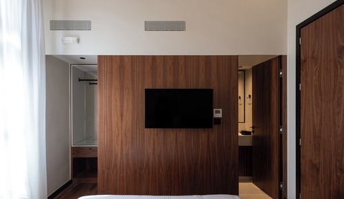 Suite estudio Deluxe, 1 cama de matrimonio, no fumadores, vistas a la ciudad