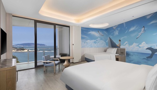 Habitación familiar, balcón, vistas al mar