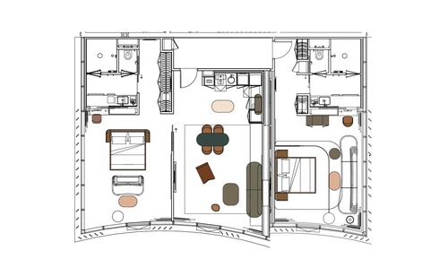 Suite, 2 habitaciones (Sunset)