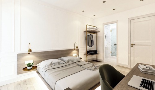Habitación de lujo con 1 cama doble o 2 individuales, balcón