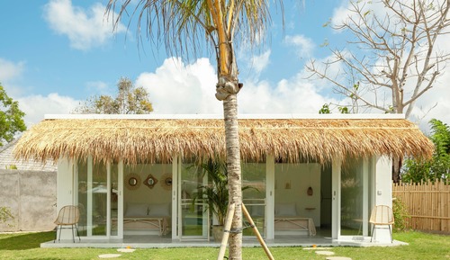 Habitación cuádruple Deluxe, vistas a la piscina