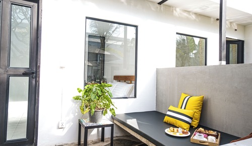 Habitación doble superior, patio, vistas a la piscina