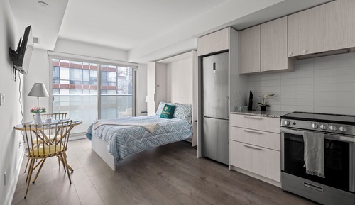 Suite estudio Confort, 1 cama doble, cocina, vistas a la ciudad
