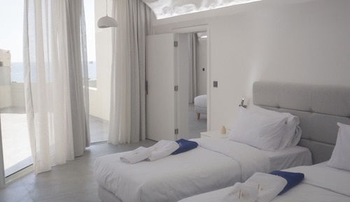 Habitación estándar doble, balcón, vistas al mar