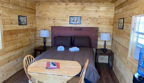Cabaña, 1 cama de matrimonio, no fumadores, vistas a la montaña