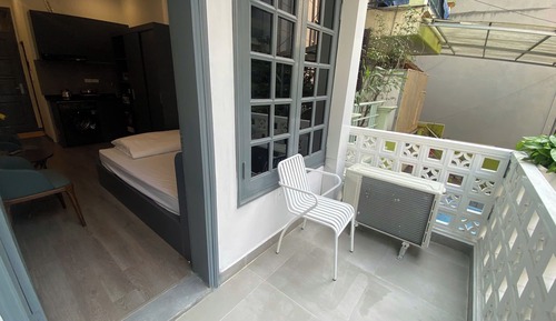 Estudio Deluxe, balcón, vistas a la ciudad