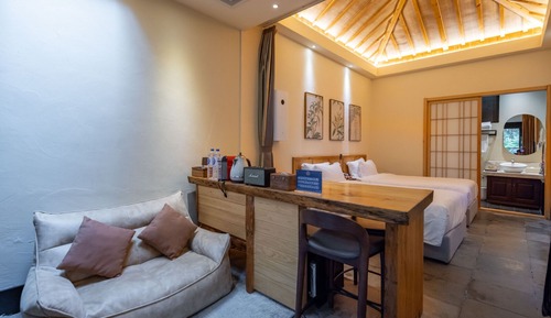 Habitación económica, vistas al jardín, planta baja
