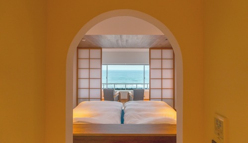 Habitación de diseño con 2 camas individuales, 2 habitaciones, no fumadores, vistas al mar