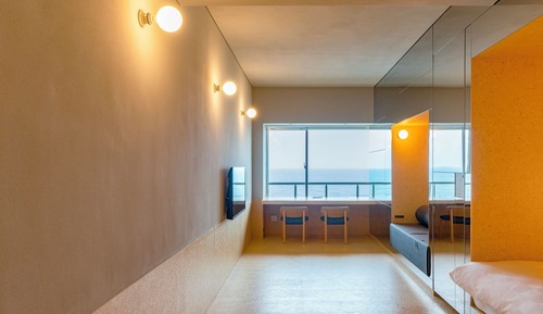 Habitación de diseño con 2 camas individuales, 2 habitaciones, no fumadores, vistas al mar