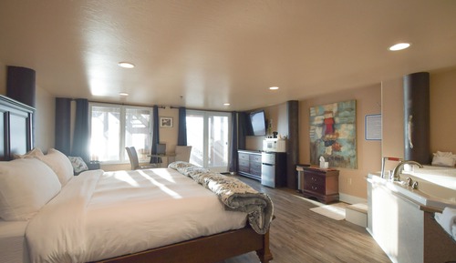 Suite estudio de lujo, bañera de hidromasaje, vistas al mar (609)