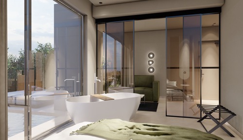 Luxury Suite with Heated Swim Up Pool